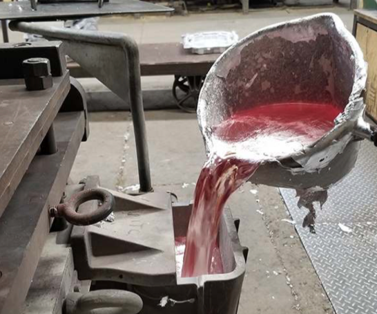Precision aluminum casting at Muncie Castings in Muncie, Indiana