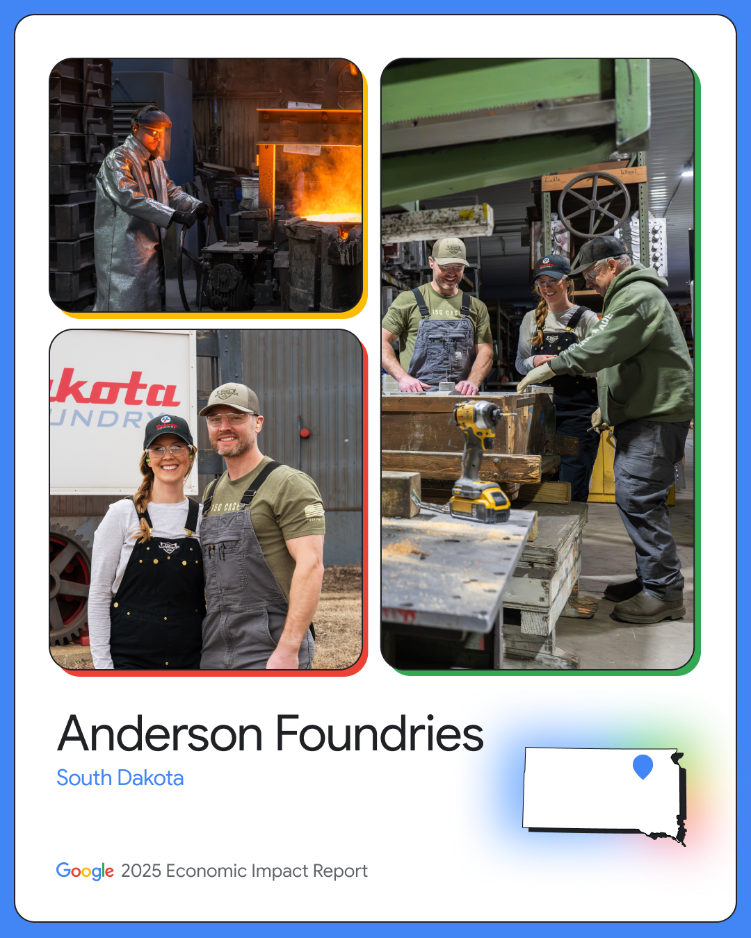 Anderson Foundries featured in the Google 2025 Economic Impact Report — South Dakota